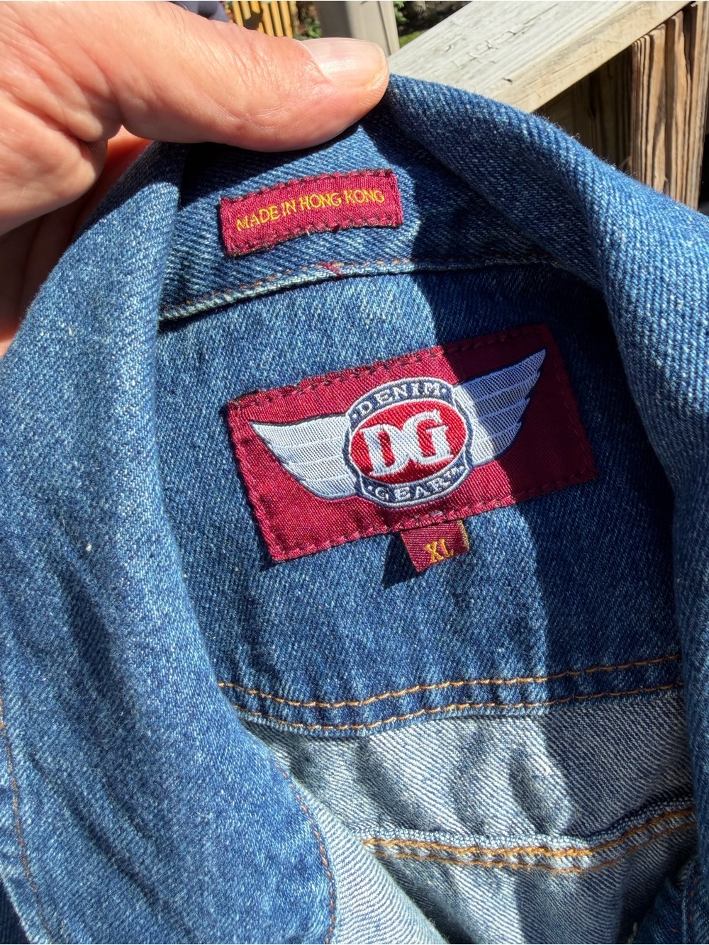Denim Gear Blue Jacket - Men's Jean Coat size XL Made in Hong Kong ! - Picture 2 of 10